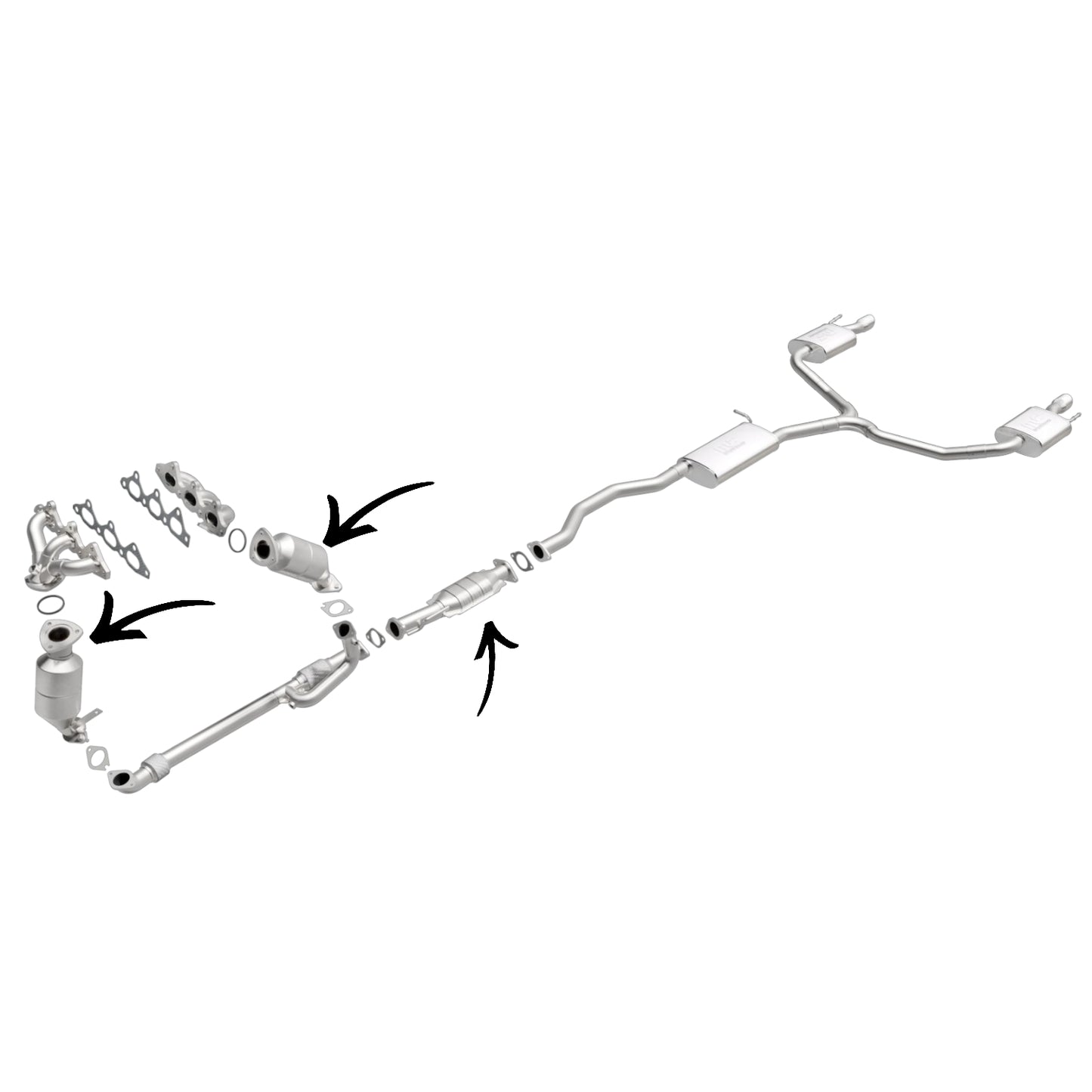 Convertisseurs catalytiques (ensemble de 3) pour Buick Enclave 3.6L V6 (2009-2017)