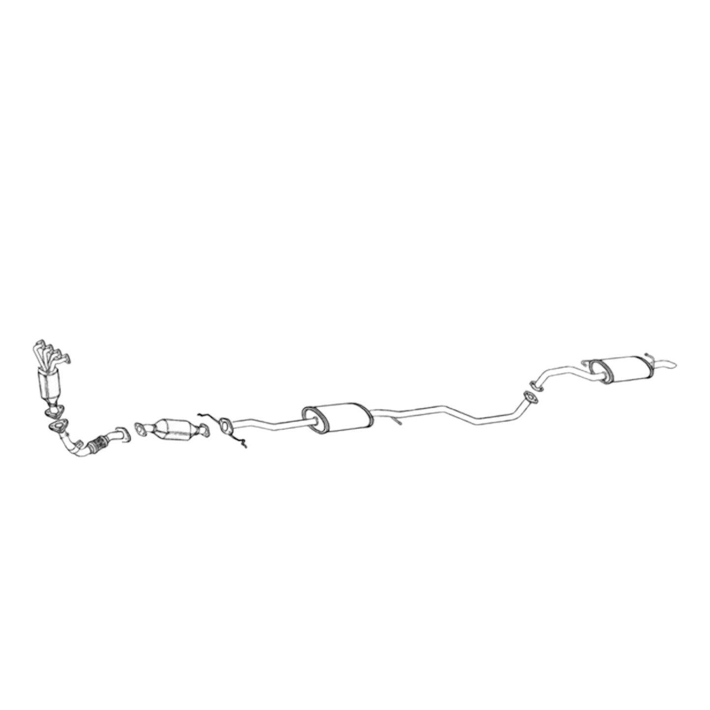Tuyau flexible avant pour Kia Rio 1.5L (2001 et 2002) V4