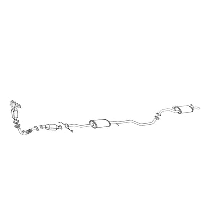 Tuyau flexible avant pour Kia Rio 1.5L (2001 et 2002) V4