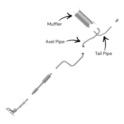Mazda 3 2.0L (2010-2013) (Hatchback) Alex Pipe, Muffler and Tail Pipe