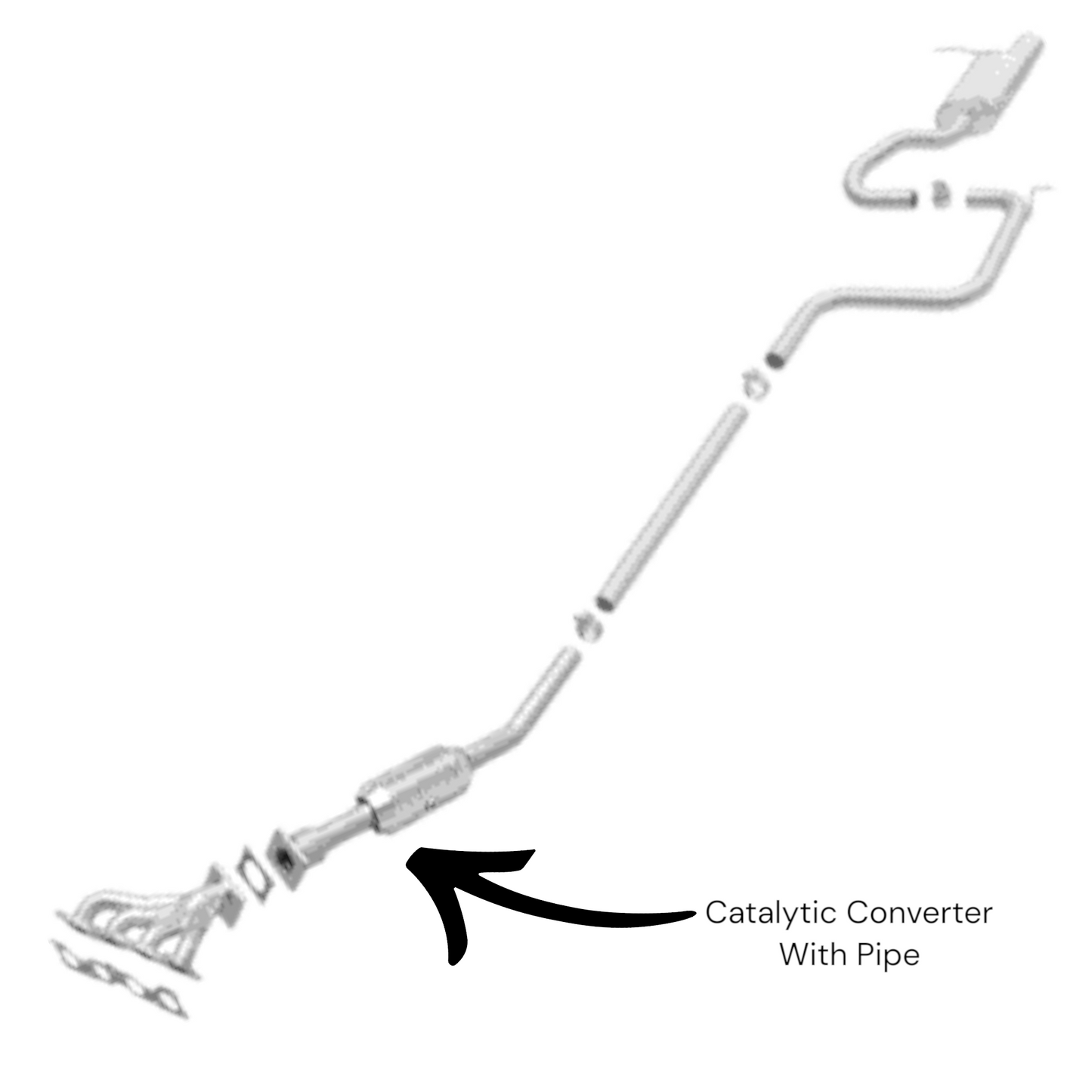 Convertisseur catalytique flexible pour Chrysler PT Cruiser 2.4L (2001-2009) 