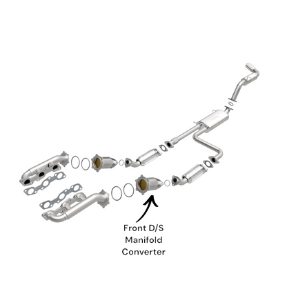 Convertisseur catalytique côté conducteur pour INFINITI QX4 3.3L (1997-2000) / 3.5L (2001-2003)