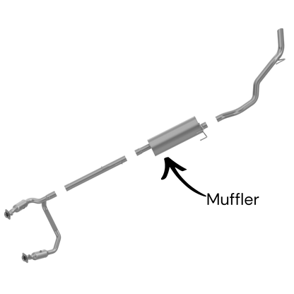 Dodge Ram 1500 3.7L 2011-2012 Muffler