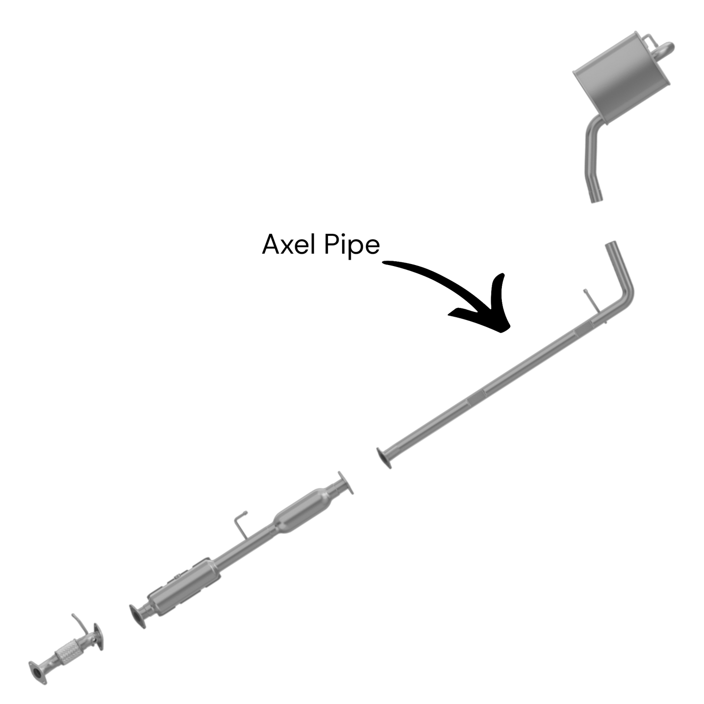 Hyundai Sonata 2.0L turbo 2011-2014 Axel pipe