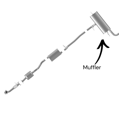 GMC Terrain 2.4L (2010-2017) muffler